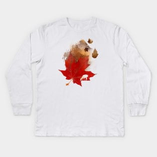 Autumn Leaf Kids Long Sleeve T-Shirt